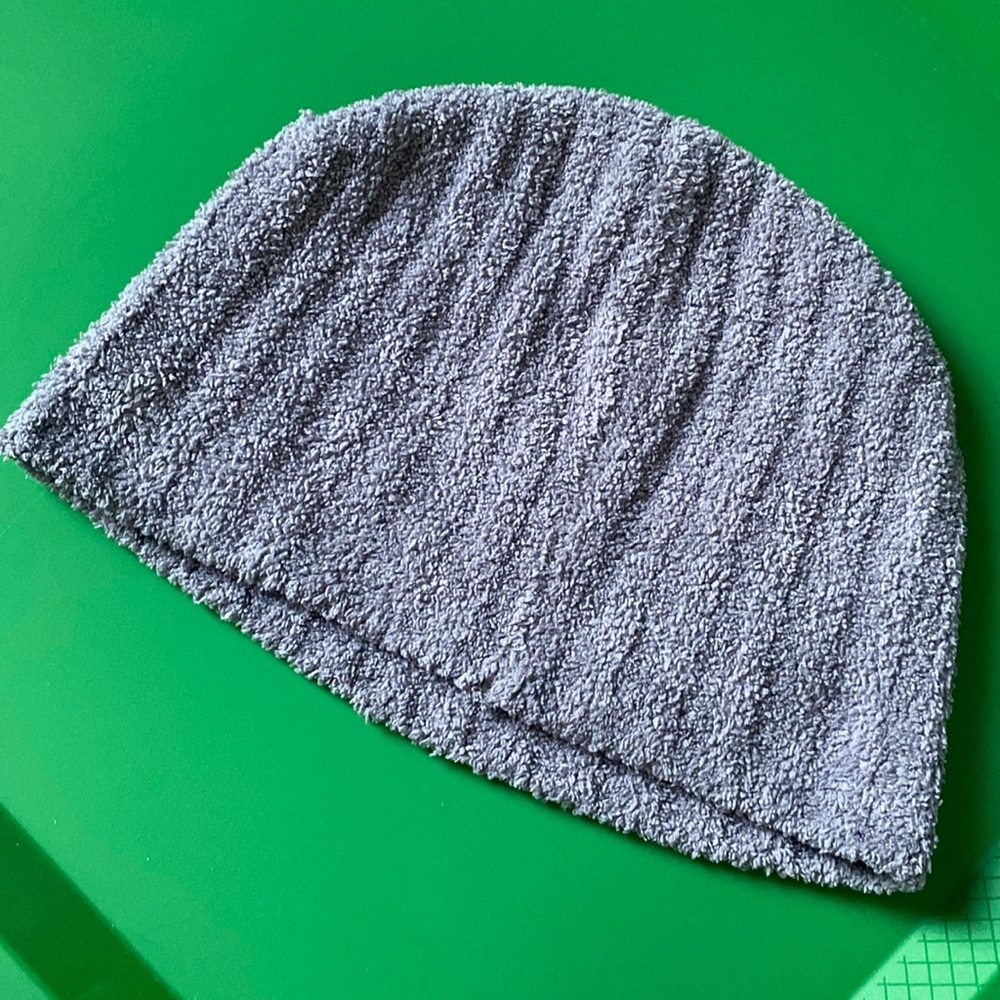 Grey sweater cap